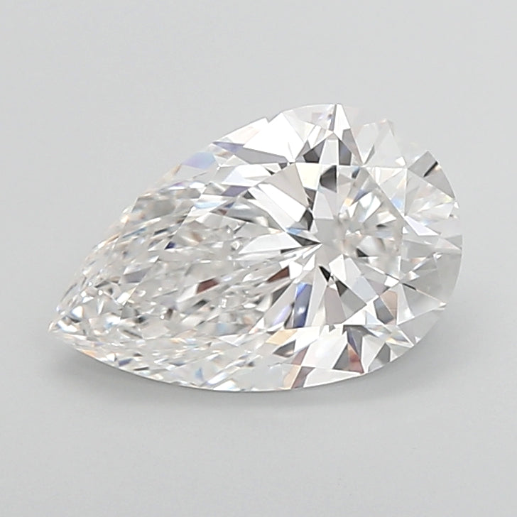 4.05 Carat Pear Shaped, Ideal Cut, E Color, VVS2 Clarity, IGI Certified Lab Grown Diamond