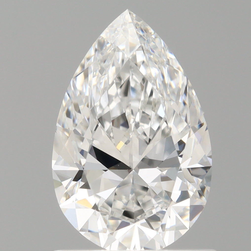 1.04 Carat Pear Shaped, Ideal Cut, D Color, VVS2 Clarity, IGI Certified Lab Grown Diamond
