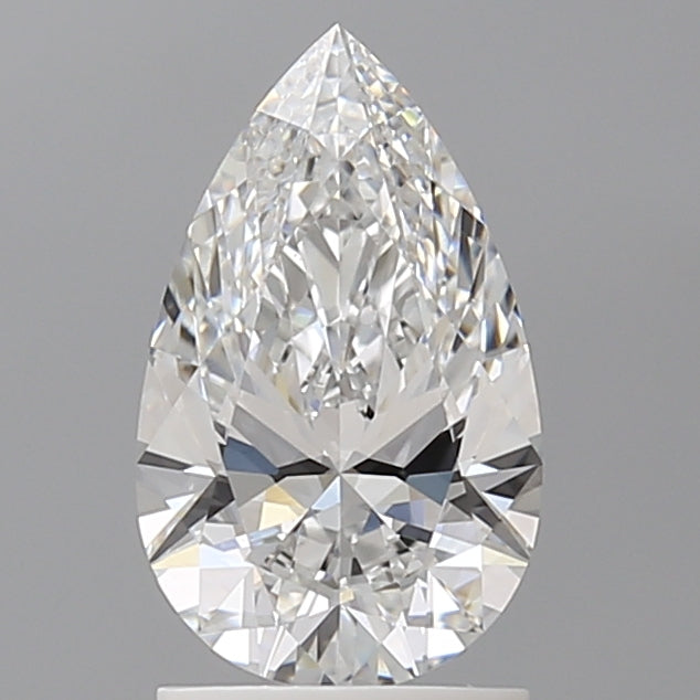 1.59 Carat Pear Shaped, Ideal Cut, E Color, VVS2 Clarity, IGI Certified Lab Grown Diamond