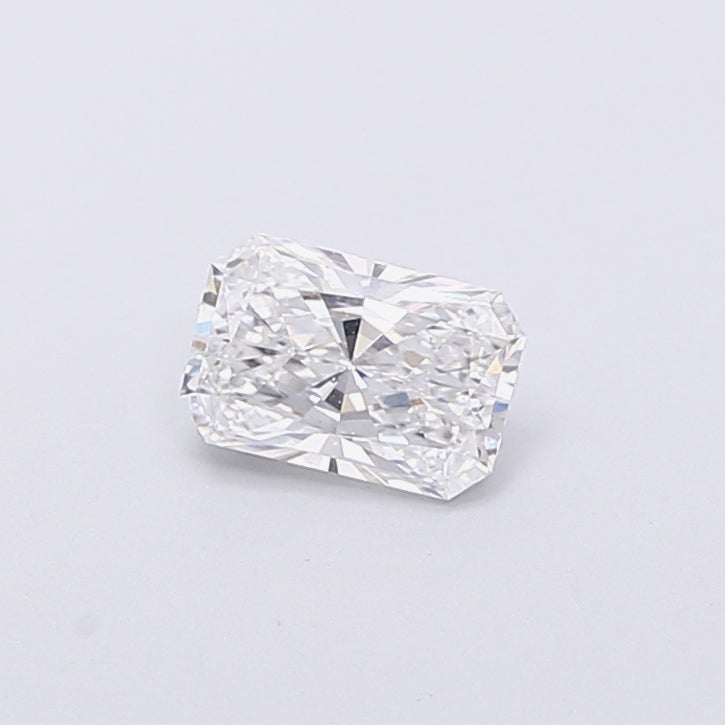 0.54 Carat Radiant Shaped, Very Good Cut, D Color, VS1 Clarity, IGI Certified Lab Grown Diamond