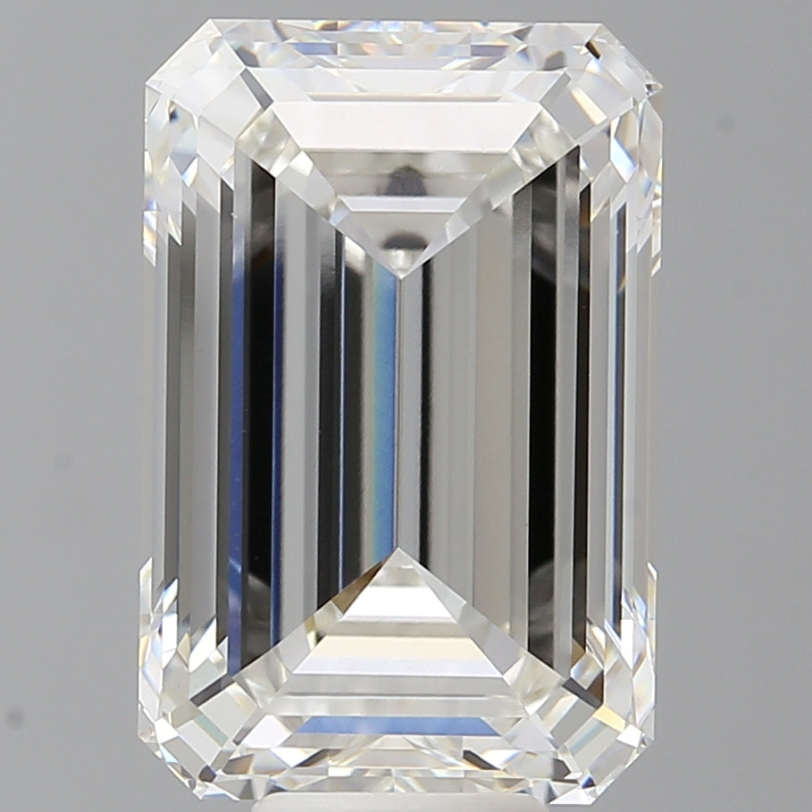 10.50 Carat Emerald Shaped, Ideal Cut, F Color, VVS2 Clarity, IGI Certified Lab Grown Diamond