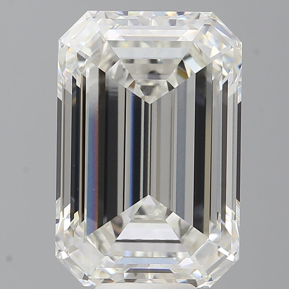 11.01 Carat Emerald Shaped, Ideal Cut, F Color, VS1 Clarity, IGI Certified Lab Grown Diamond