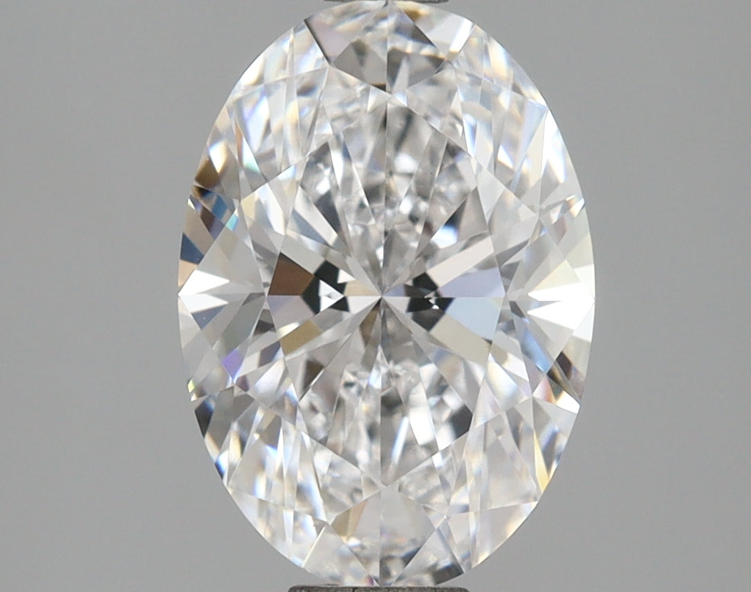 1.99 Carat Oval Shaped, Excellent Cut, D Color, VVS1 Clarity, IGI Certified Lab Grown Diamond