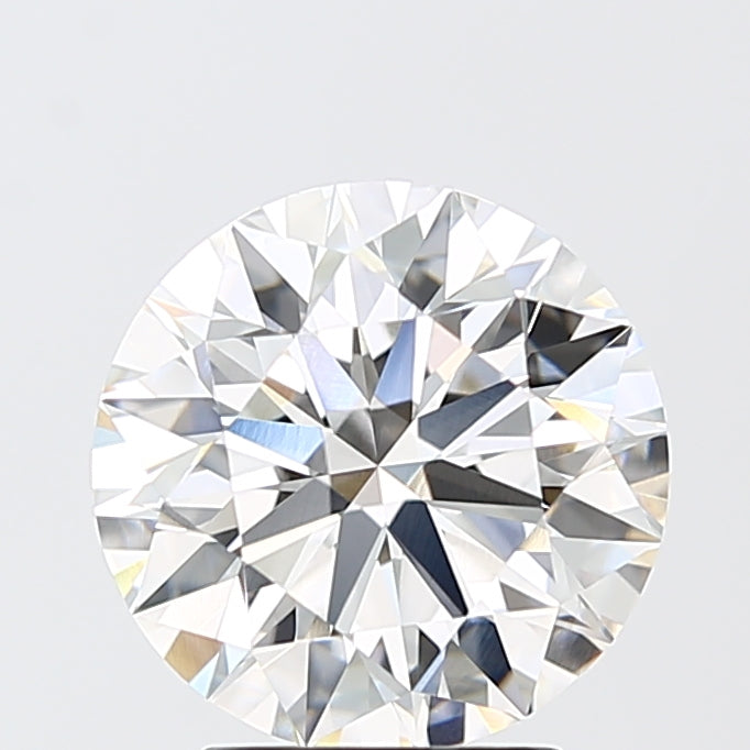 3.11 Carat Round Shaped, Ideal Cut, F Color, VVS2 Clarity, IGI Certified Lab Grown Diamond