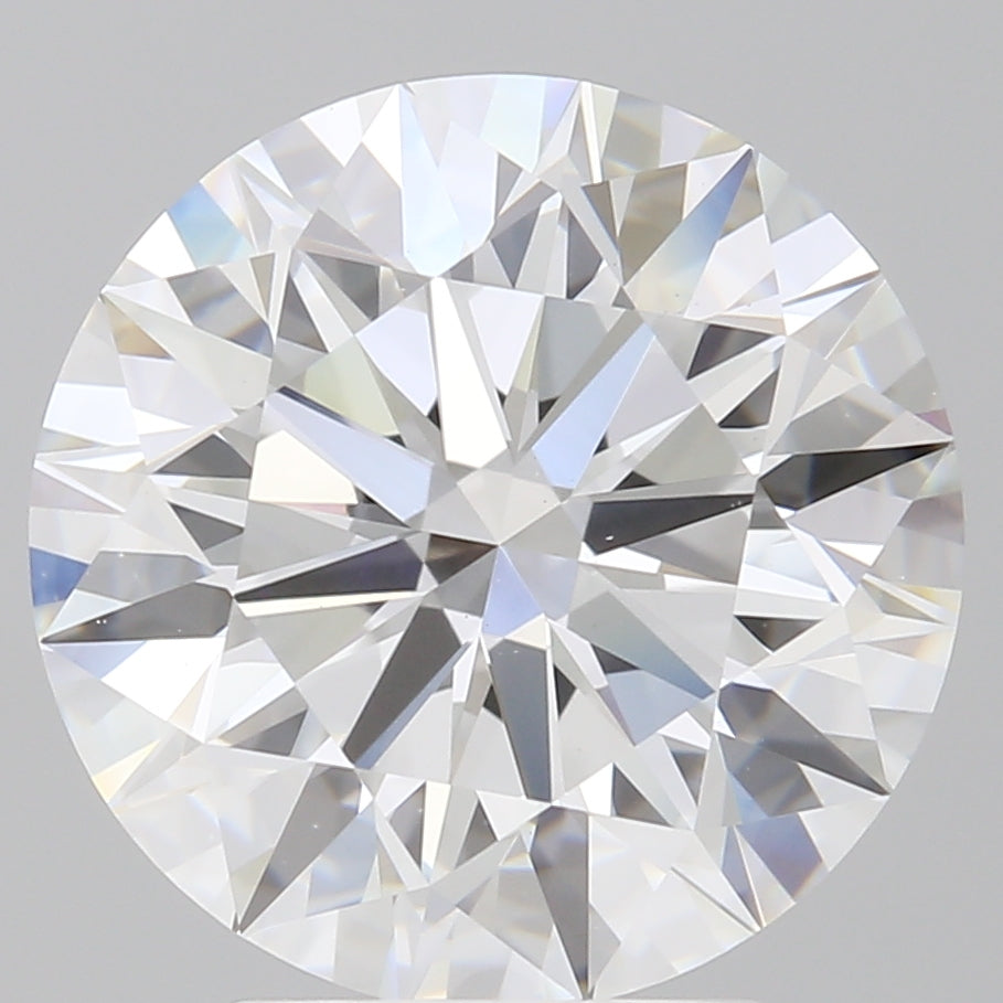 4.09 Carat Round Shaped, Ideal Cut, E Color, VVS2 Clarity, IGI Certified Lab Grown Diamond