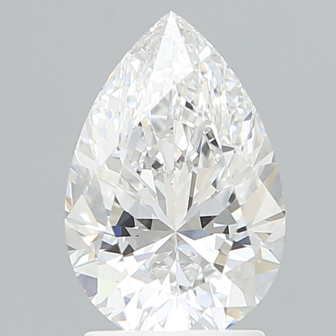 2.17 Carat Pear Shaped, Excellent Cut, D Color, VVS2 Clarity, IGI Certified Lab Grown Diamond