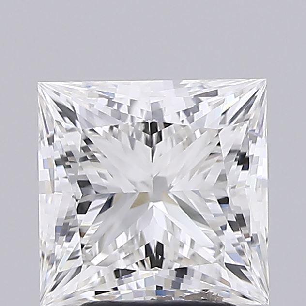3.02 Carat Princess Shaped, Ideal Cut, F Color, VVS1 Clarity, IGI Certified Lab Grown Diamond