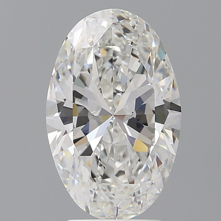 3.50 Carat Oval Shaped, Ideal Cut, E Color, VVS2 Clarity, IGI Certified Lab Grown Diamond