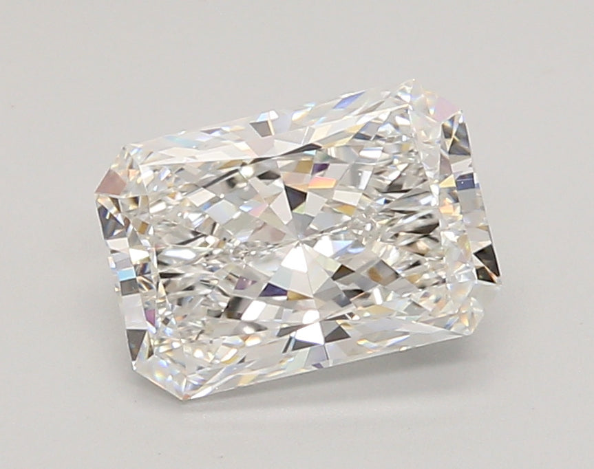 2.07 Carat Radiant Shaped, Ideal Cut, E Color, VVS1 Clarity, IGI Certified Lab Grown Diamond