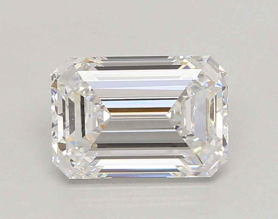 3.05 Carat Emerald Shaped, Ideal Cut, E Color, VVS1 Clarity, IGI Certified Lab Grown Diamond