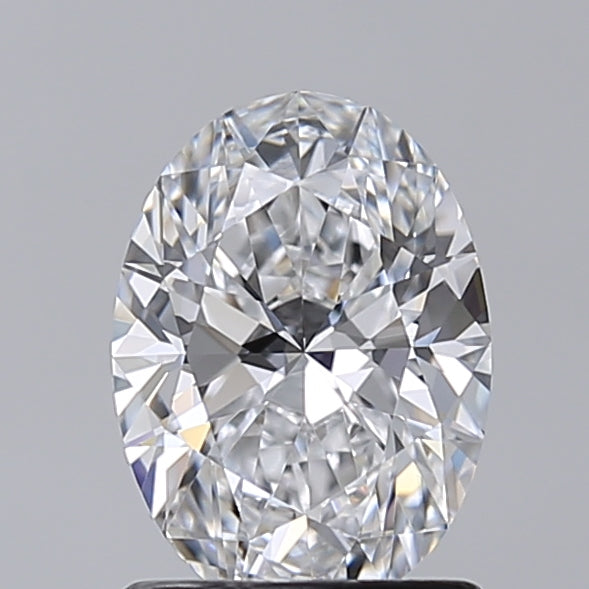 1.25 Carat Oval Shaped, Excellent Cut, D Color, VVS2 Clarity, IGI Certified Lab Grown Diamond