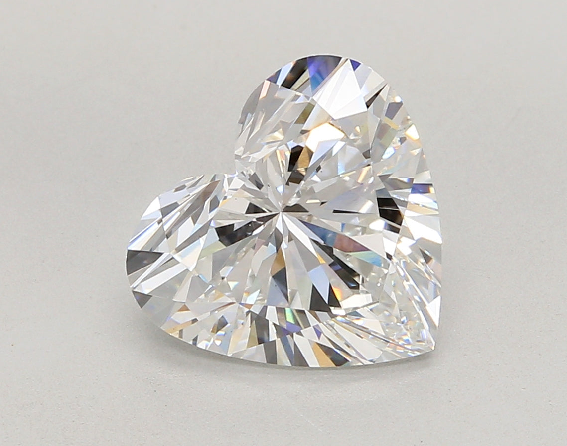 4.08 Carat Heart Shaped, Ideal Cut, E Color, VS1 Clarity, IGI Certified Lab Grown Diamond