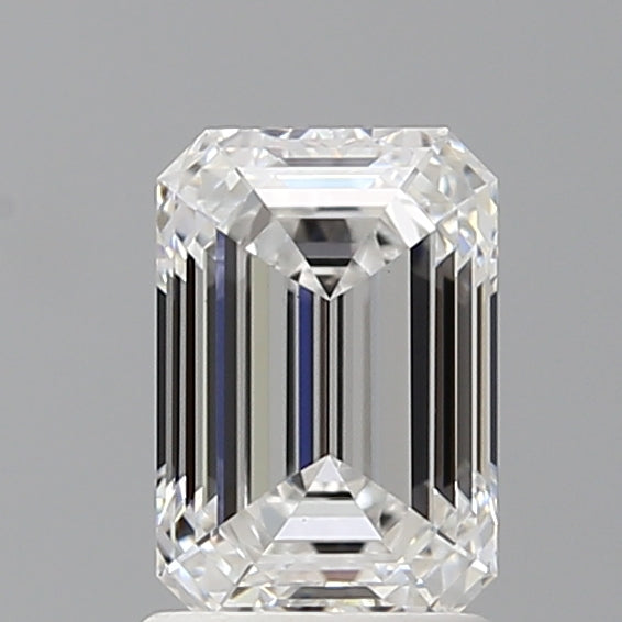 1.59 Carat Emerald Shaped, Ideal Cut, D Color, VVS2 Clarity, IGI Certified Lab Grown Diamond