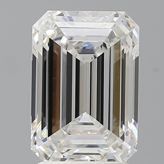 2.54 Carat Emerald Shaped, Ideal Cut, F Color, VS1 Clarity, IGI Certified Lab Grown Diamond