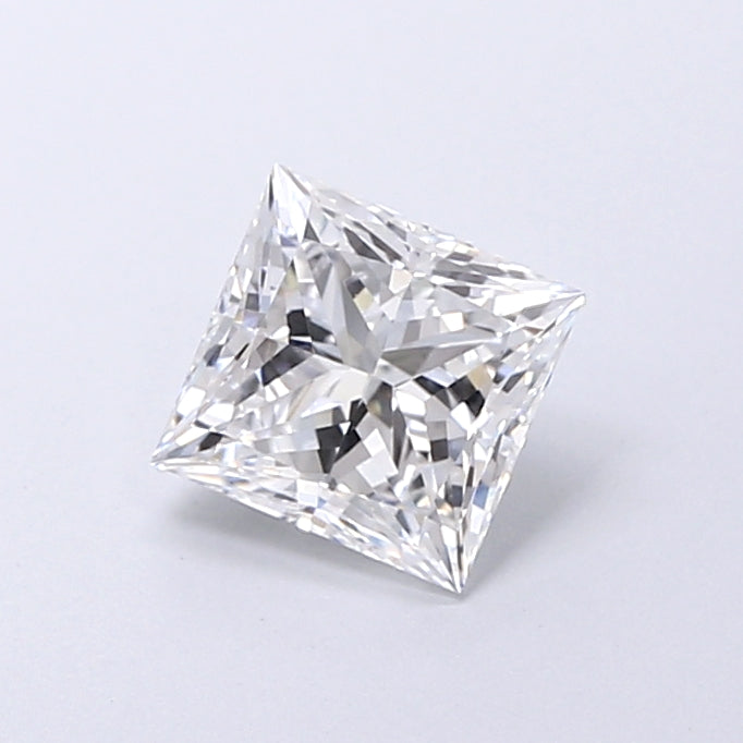 1.07 Carat Princess Shaped, Very Good Cut, D Color, VVS2 Clarity, IGI Certified Lab Grown Diamond