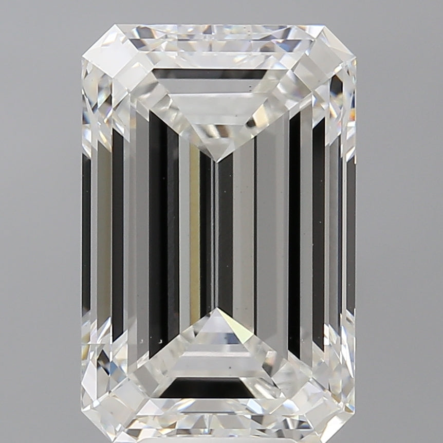 8.51 Carat Emerald Shaped, Ideal Cut, F Color, VS1 Clarity, IGI Certified Lab Grown Diamond
