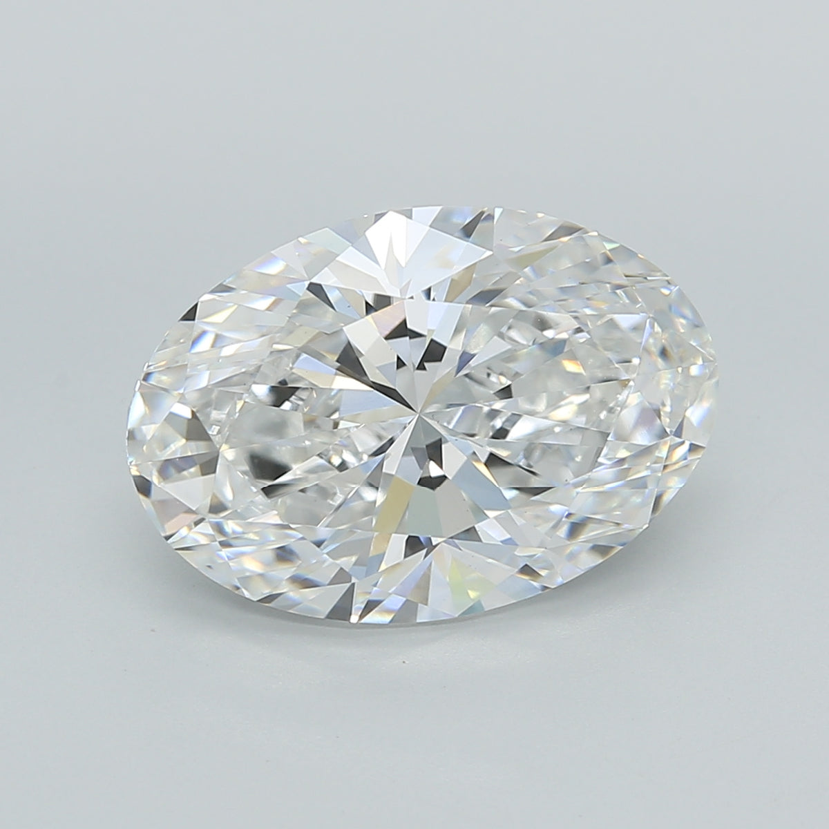 5.07 Carat Oval Shaped, Ideal Cut, E Color, VVS2 Clarity, IGI Certified Lab Grown Diamond