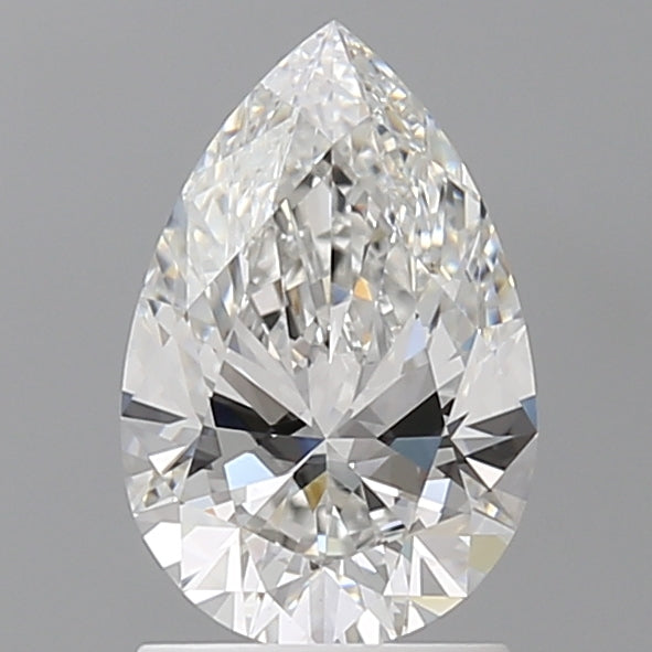 1.60 Carat Pear Shaped, Ideal Cut, E Color, VVS2 Clarity, IGI Certified Lab Grown Diamond