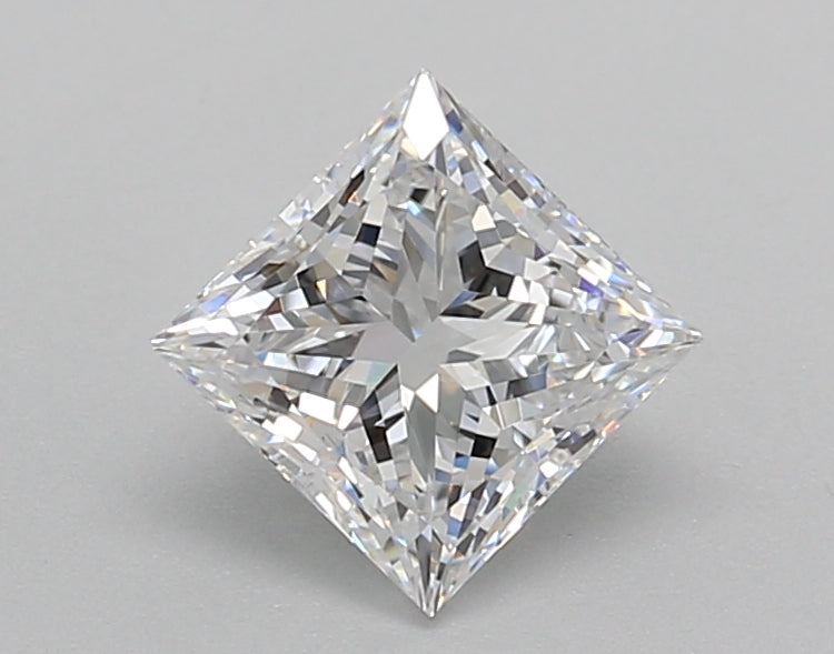 1.00 Carat Princess Shaped, Excellent Cut, D Color, VS1 Clarity, IGI Certified Lab Grown Diamond
