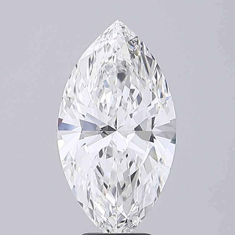 5.08 Carat Marquise Shaped, Ideal Cut, E Color, VVS2 Clarity, IGI Certified Lab Grown Diamond