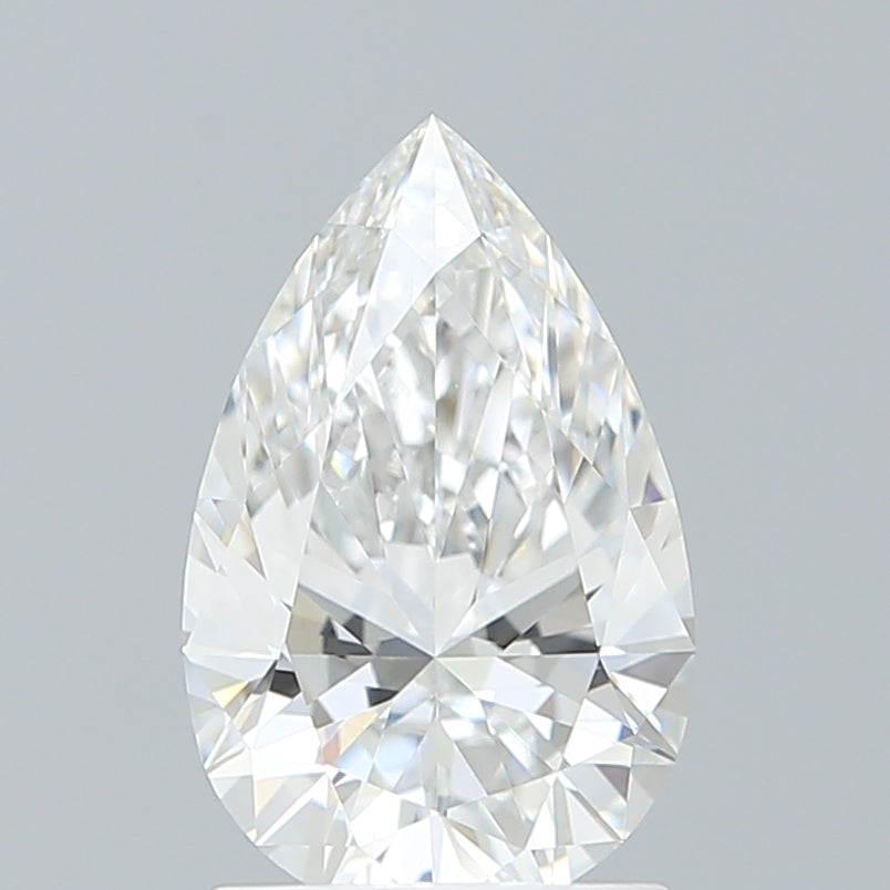 1.51 Carat Pear Shaped, Ideal Cut, E Color, VVS1 Clarity, IGI Certified Lab Grown Diamond