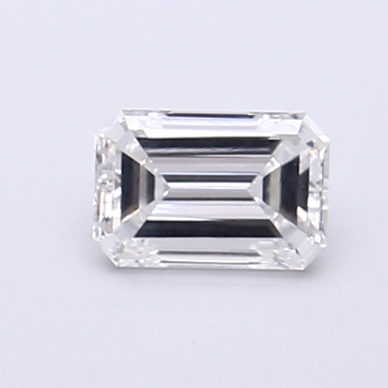 0.58 Carat Emerald Shaped, Very Good Cut, E Color, VS1 Clarity, IGI Certified Lab Grown Diamond