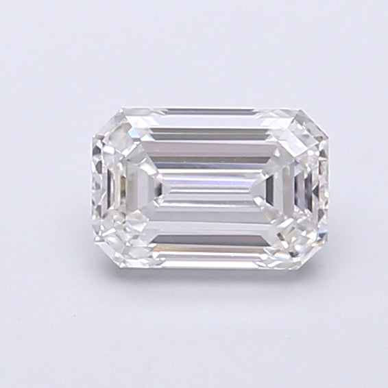 0.68 Carat Emerald Shaped, Very Good Cut, E Color, VVS2 Clarity, IGI Certified Lab Grown Diamond