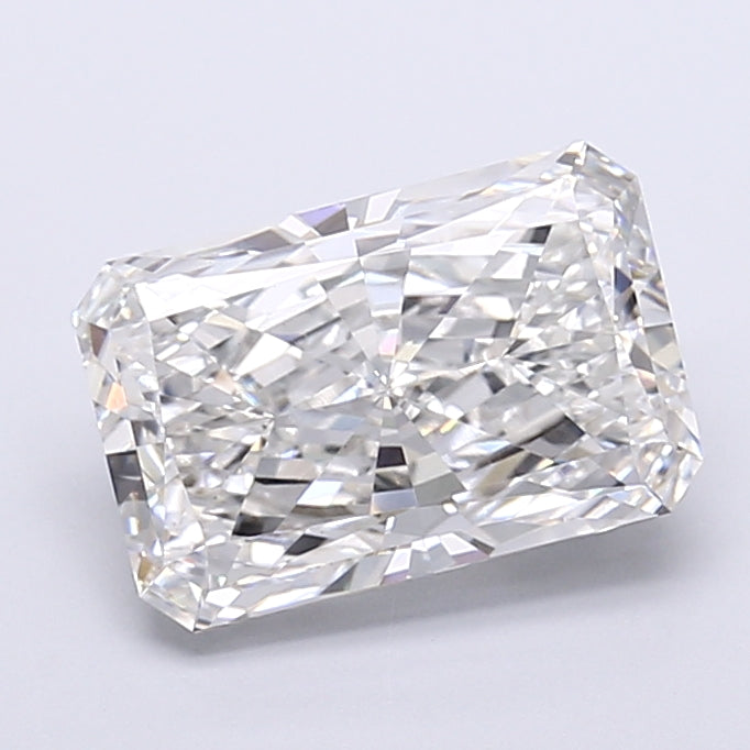 5.29 Carat Radiant Shaped, Very Good Cut, F Color, VVS2 Clarity, IGI Certified Lab Grown Diamond