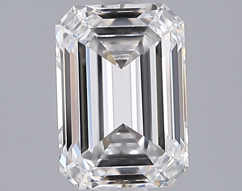 2.05 Carat Emerald Shaped, Ideal Cut, E Color, VVS2 Clarity, IGI Certified Lab Grown Diamond