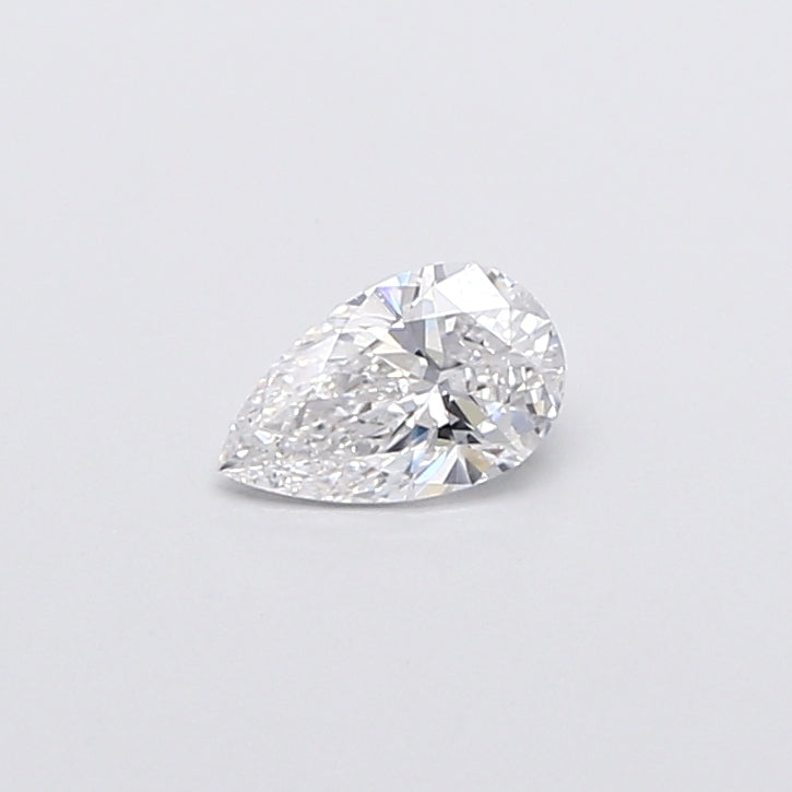0.56 Carat Pear Shaped, Very Good Cut, D Color, VVS2 Clarity, IGI Certified Lab Grown Diamond