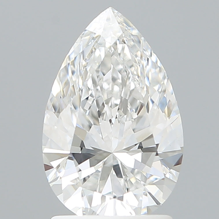 1.74 Carat Pear Shaped, Ideal Cut, E Color, VVS2 Clarity, IGI Certified Lab Grown Diamond