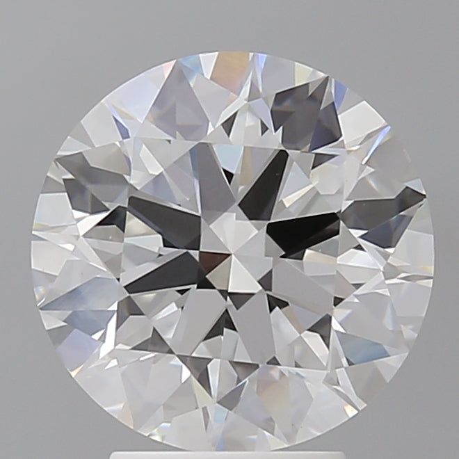 4.06 Carat Round Shaped, Ideal Cut, E Color, VVS2 Clarity, IGI Certified Lab Grown Diamond