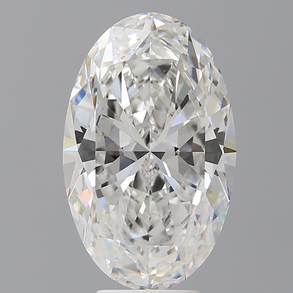 6.10 Carat Oval Shaped, Excellent Cut, E Color, VVS2 Clarity, IGI Certified Lab Grown Diamond