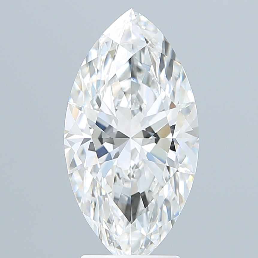 3.56 Carat Marquise Shaped, Ideal Cut, F Color, VS1 Clarity, IGI Certified Lab Grown Diamond