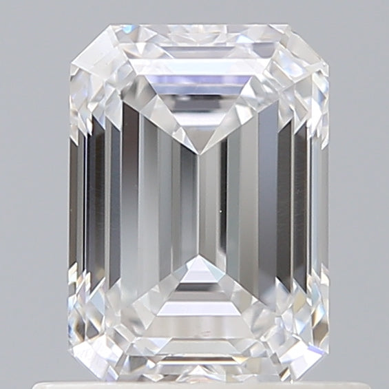 0.91 Carat Emerald Shaped, Ideal Cut, D Color, VS2 Clarity, IGI Certified Lab Grown Diamond