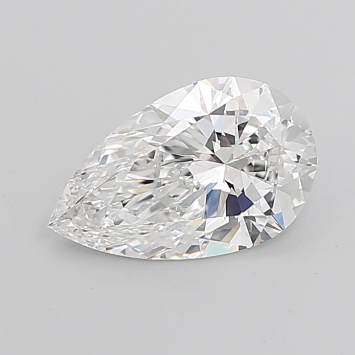 4.05 Carat Pear Shaped, Ideal Cut, D Color, VVS2 Clarity, IGI Certified Lab Grown Diamond