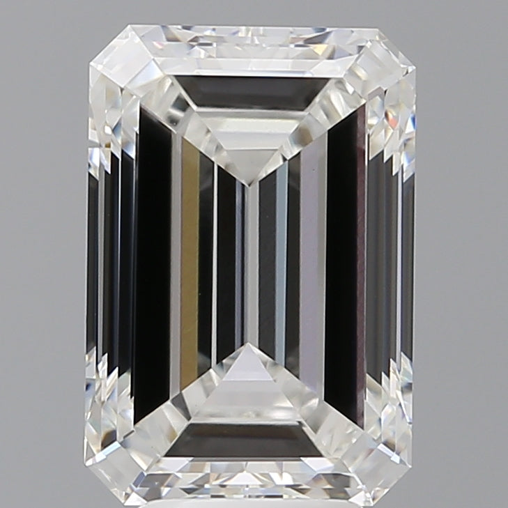 5.52 Carat Emerald Shaped, Excellent Cut, E Color, VVS2 Clarity, IGI Certified Lab Grown Diamond