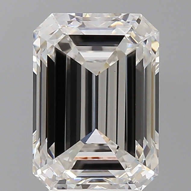 3.91 Carat Emerald Shaped, Ideal Cut, F Color, VS1 Clarity, IGI Certified Lab Grown Diamond