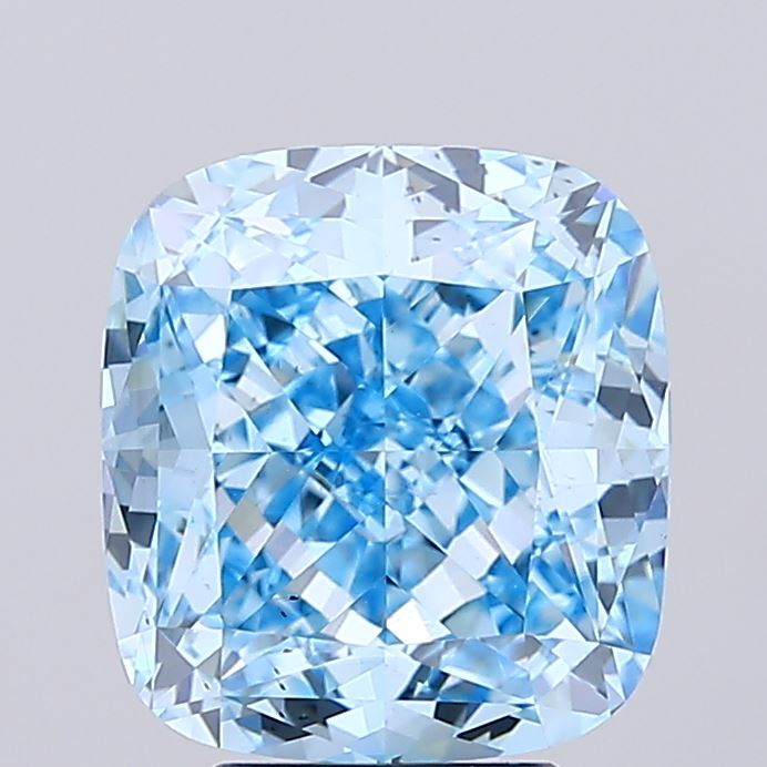 5.01 Carat Cushion Shaped, Ideal Cut, VS2 Clarity, IGI Certified Lab Grown Diamond