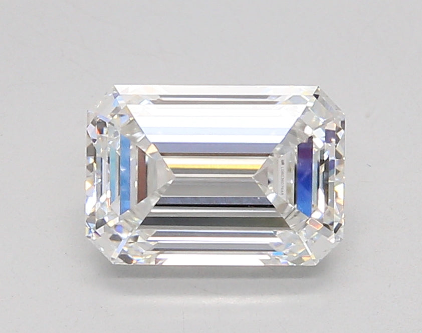 2.07 Carat Emerald Shaped, Ideal Cut, E Color, VVS1 Clarity, IGI Certified Lab Grown Diamond