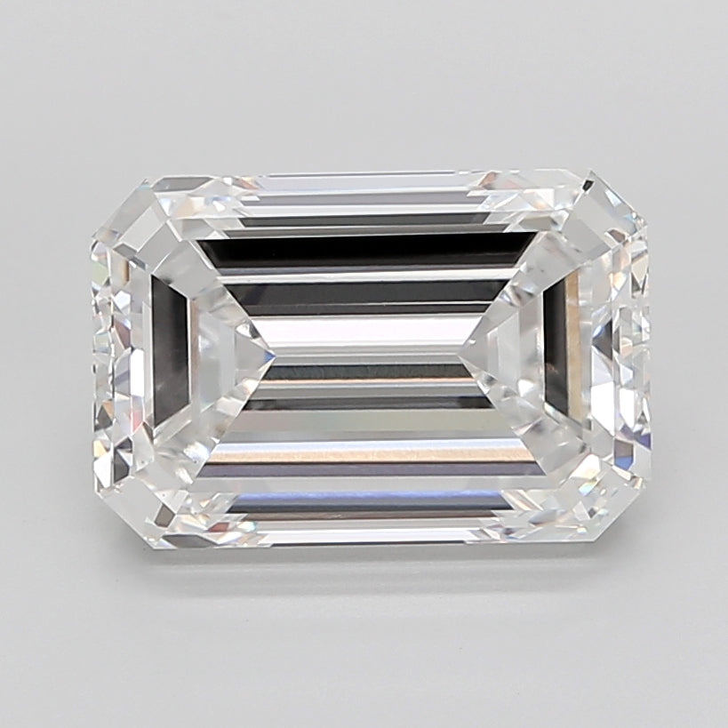 10.03 Carat Emerald Shaped, Ideal Cut, E Color, VS1 Clarity, IGI Certified Lab Grown Diamond