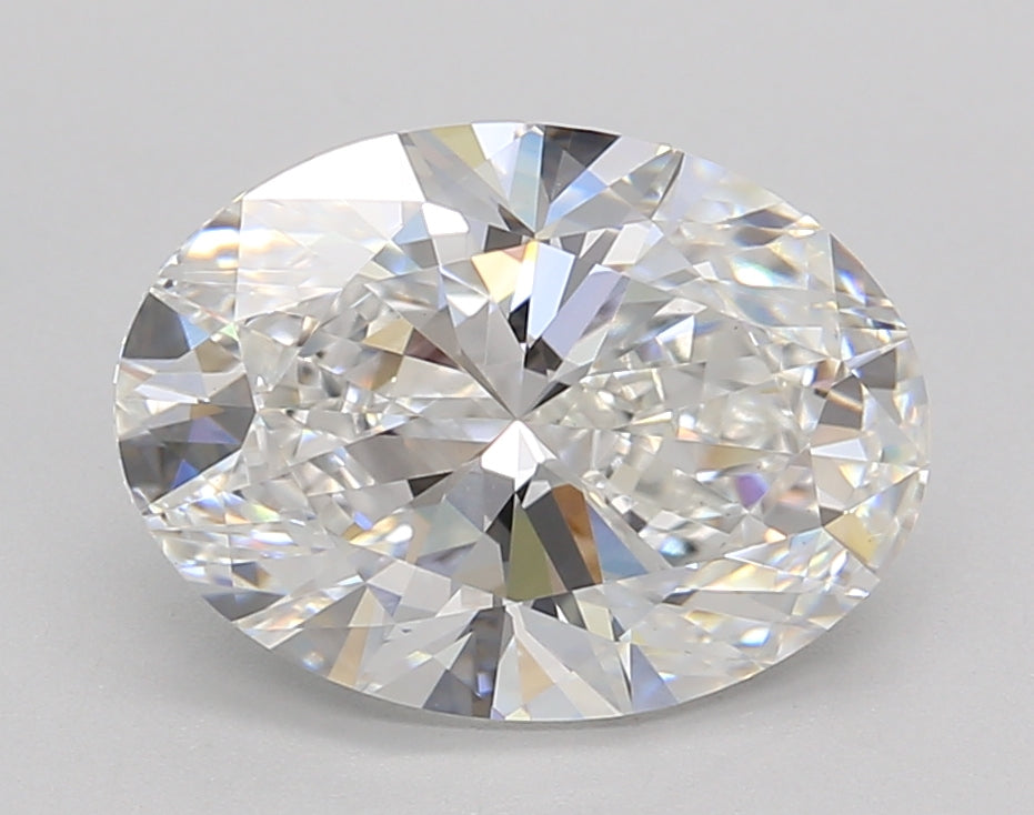 3.00 Carat Oval Shaped, Excellent Cut, E Color, VVS2 Clarity, IGI Certified Lab Grown Diamond