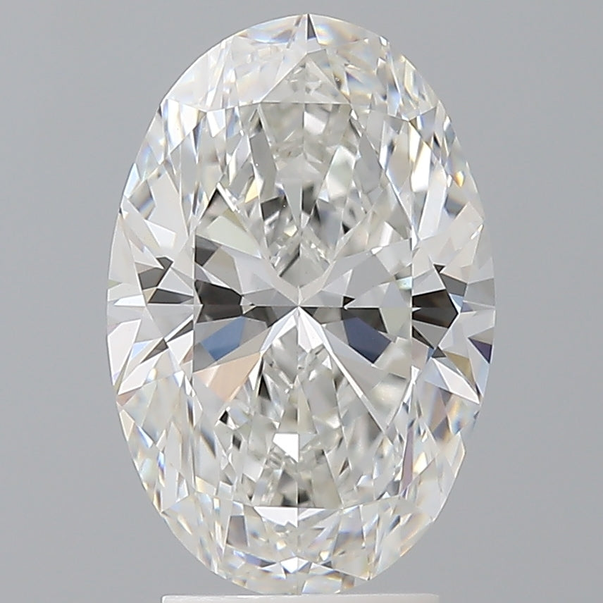 3.54 Carat Oval Shaped, Ideal Cut, F Color, VVS2 Clarity, IGI Certified Lab Grown Diamond