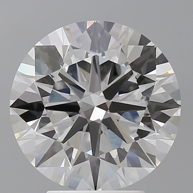 4.09 Carat Round Shaped, Ideal Cut, E Color, VVS2 Clarity, IGI Certified Lab Grown Diamond