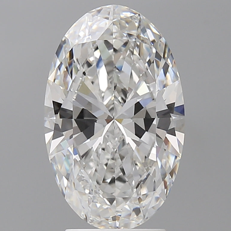 3.50 Carat Oval Shaped, Ideal Cut, E Color, VVS2 Clarity, IGI Certified Lab Grown Diamond