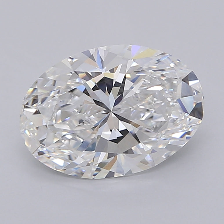 2.75 Carat Oval Shaped, Ideal Cut, E Color, VVS2 Clarity, IGI Certified Lab Grown Diamond