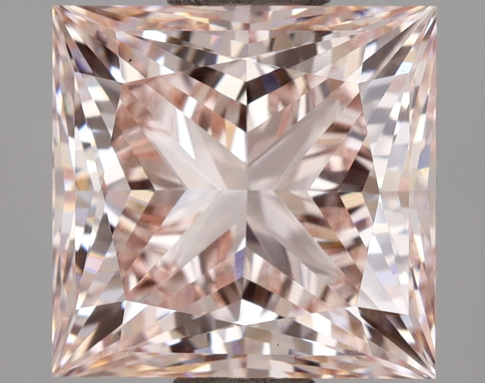 2.53 Carat Princess Shaped, Ideal Cut, VS1 Clarity, IGI Certified Lab Grown Diamond