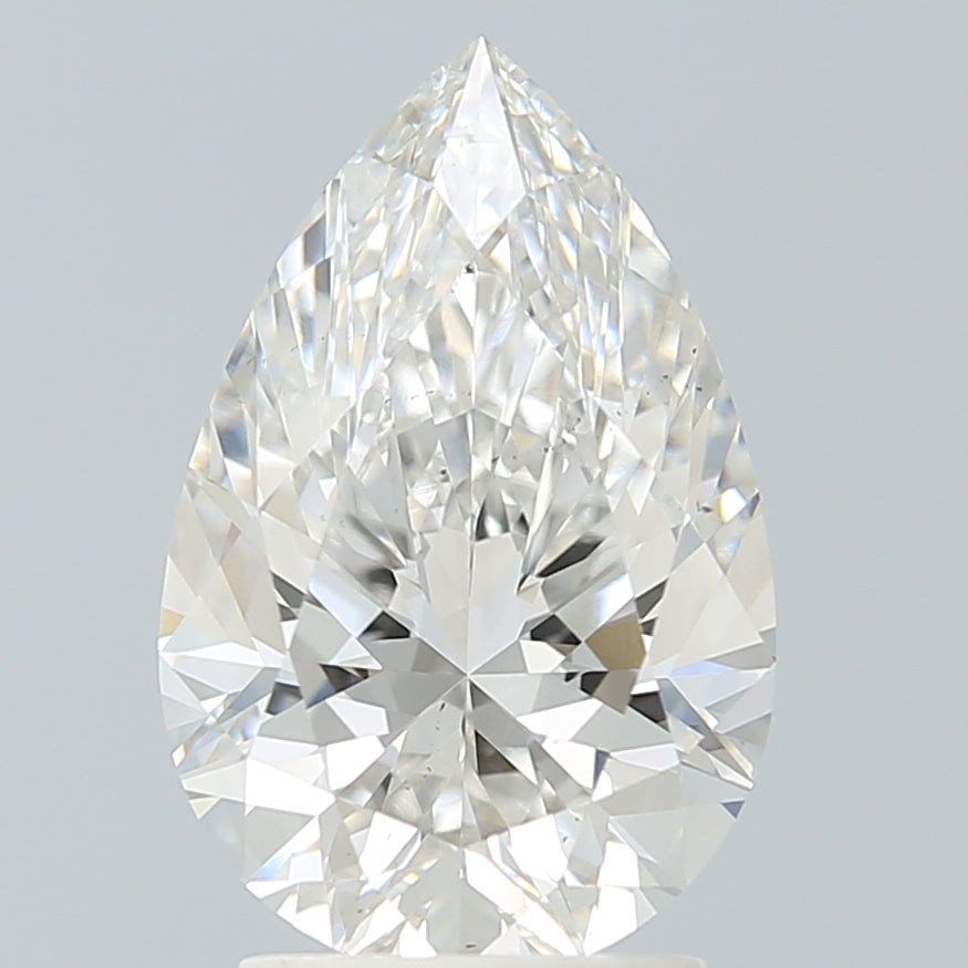 2.73 Carat Pear Shaped, Ideal Cut, G Color, VS2 Clarity, IGI Certified Lab Grown Diamond