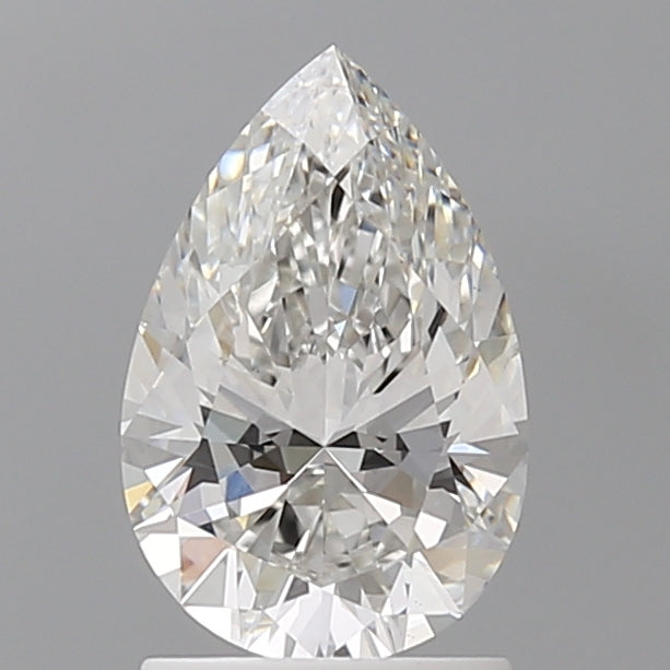 1.54 Carat Pear Shaped, Ideal Cut, F Color, VS1 Clarity, IGI Certified Lab Grown Diamond