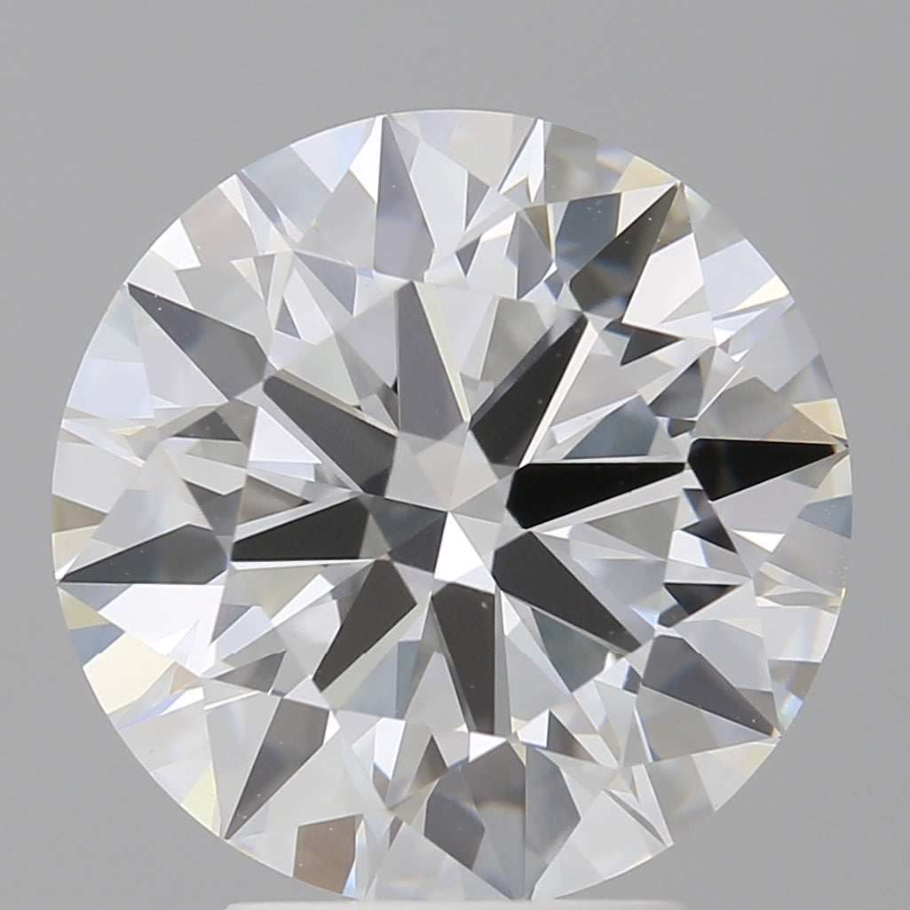 4.05 Carat Round Shaped, Ideal Cut, E Color, VVS2 Clarity, IGI Certified Lab Grown Diamond